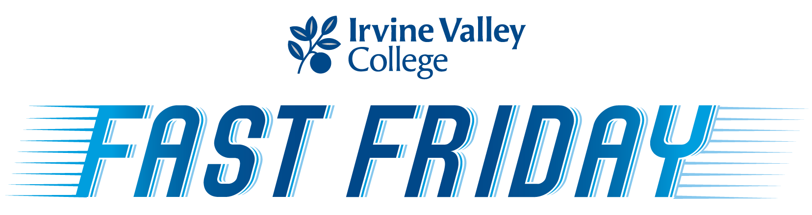 Irvine Valley College Fast Fridays logo